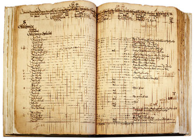 Originál zápisu z Berní ruly z roku 1654.